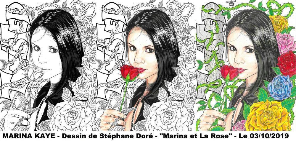 Marina kaye dessin de stephane dore marina et la rose le 03 10 2019